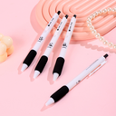 BOBO Family Black-White Panda Retractable Gel Pen Black 0.5mm