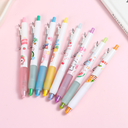 Fruit Animal Retractable  Fluorescent Highlighter Pen