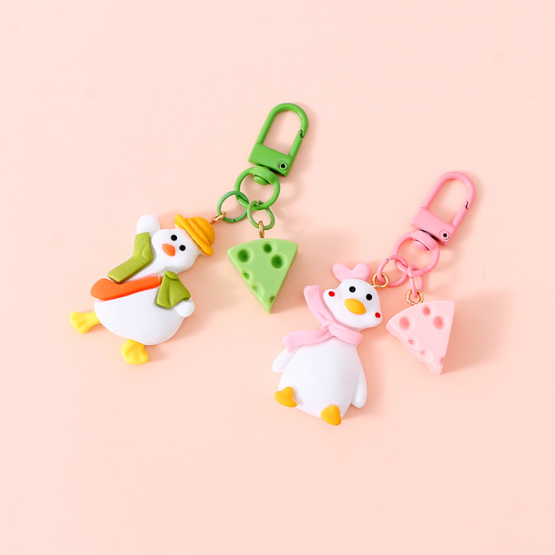 Cheese Goosling Acrylic Keychain
