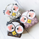 سلسلة مفاتيح كلاسيكية لتنظيم أحمر الشفاه من الجلد الصناعي #8