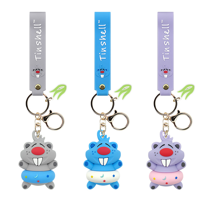 Swimming Ring Hamster Keychain