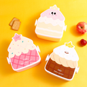 Dessert House Cake Lunch Box with Spoon and Fork