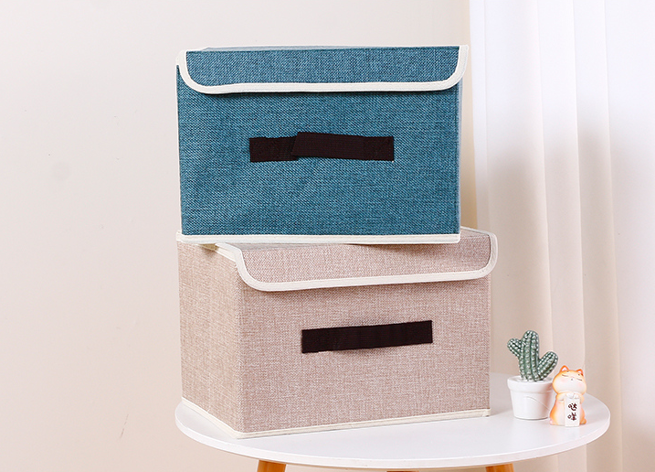 Large plain cloth storage box