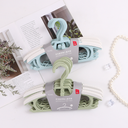 Multifunctional retractable clothes hanger for kids (6 packs)