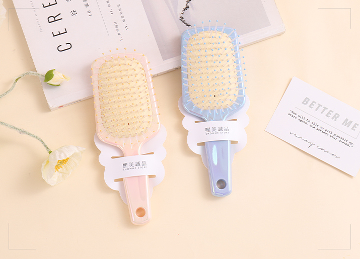 Cheese cushion Massage comb - Electroplated