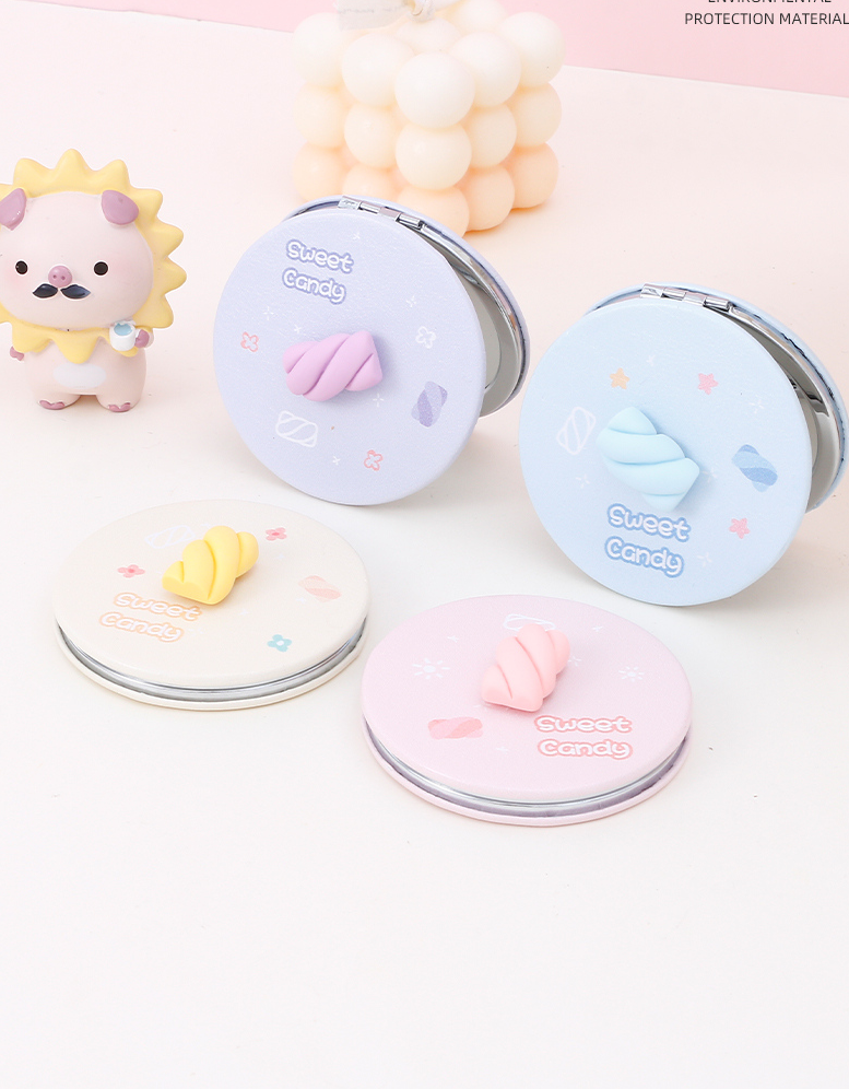 Simple lucky wheel round body mirror