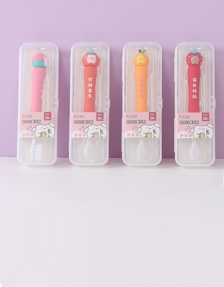 Cartoon animal Soft hair toothbrush for kids (single)