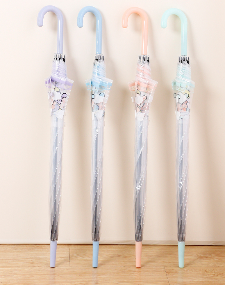 Cute girl note long handle umbrella