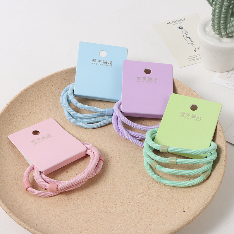 Colorful twill basic rubber band 4 pieces (10 yuan 3 pieces optional)