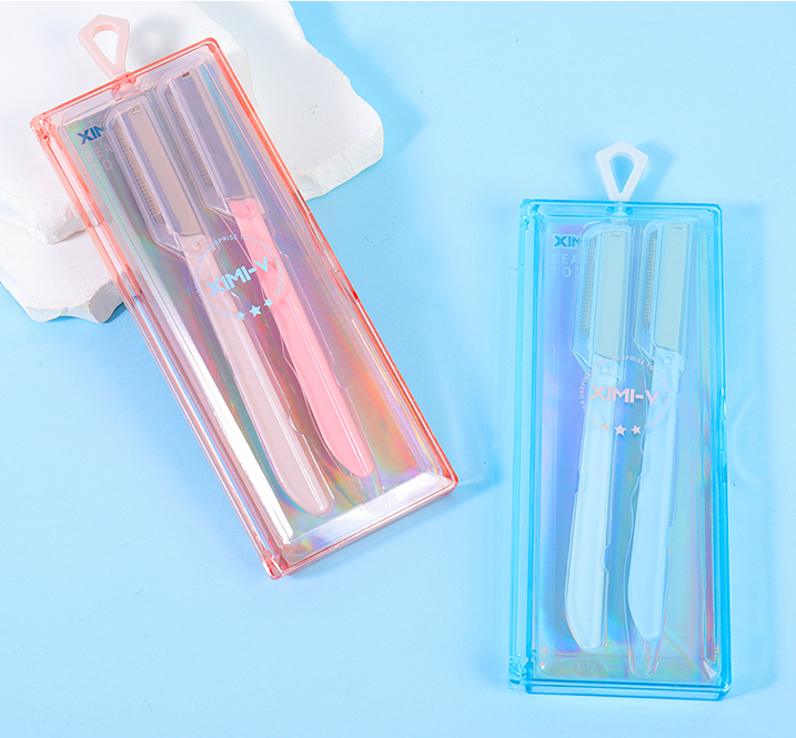 Little Case Series Eyebrow Trimmers with Protective Net 2PCS