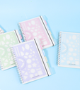 Clear Ruler Spiral Notebook with Dividers Tabs B5
