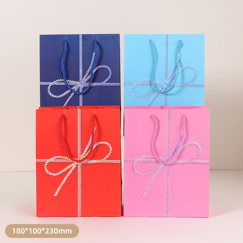 Bowknot Solid Color Gift Bag (S)