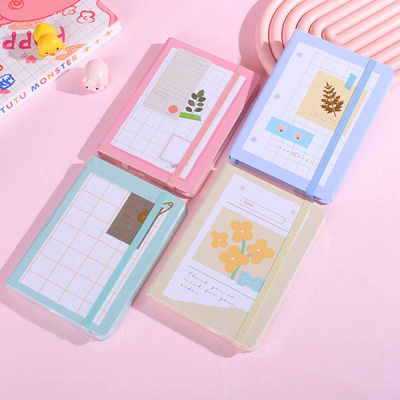 دفتر ملاحظات بغلاف مقوى بسيط ومبطن بالمزاج A6