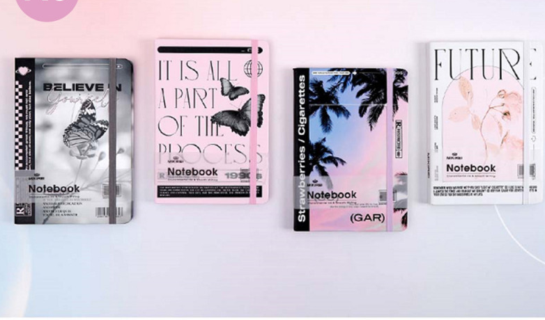 Neon Night Hardcover Notebook A6