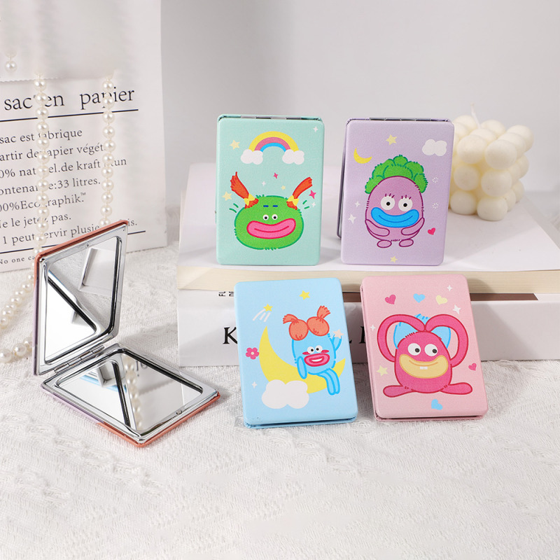 Funny Sausage Mouth Square Trendy Portable Mirror
