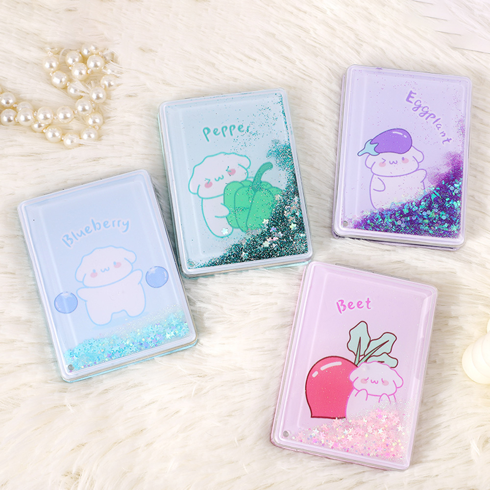 Fruit and Vegetable Pet Series Glitter Rectangular Portable Mirror
