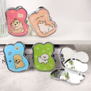 Cute Pet Print Special-Shaped Metal Portable Mirror