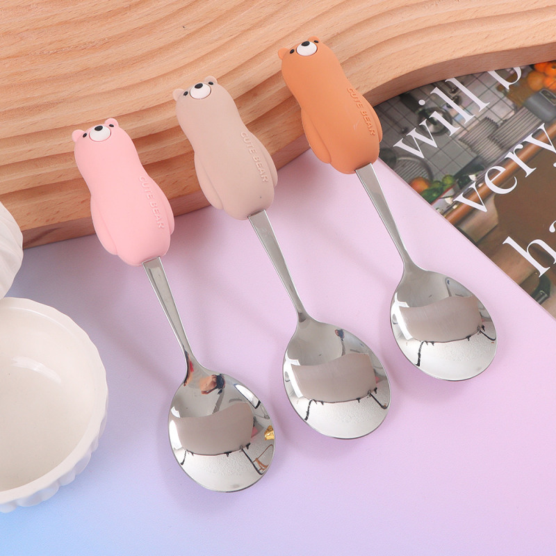 Hug Bear Round Spoon