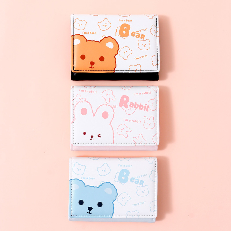 Cute Animal Trifold Purse for Women