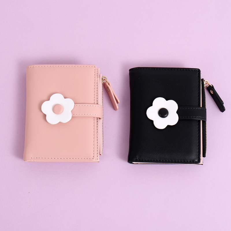 Fresh Flower Bifold Purse for Ladies