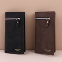 محفظة طويلة بسحاب تلوين عصرية للرجال