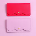 Simple Heart Ripple Long Purse for Women