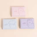 Happy Animal Embroidery Trifold Purse for Ladies