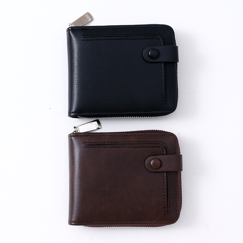 Elegant Multi-Functional Zipper Wallet for Men
