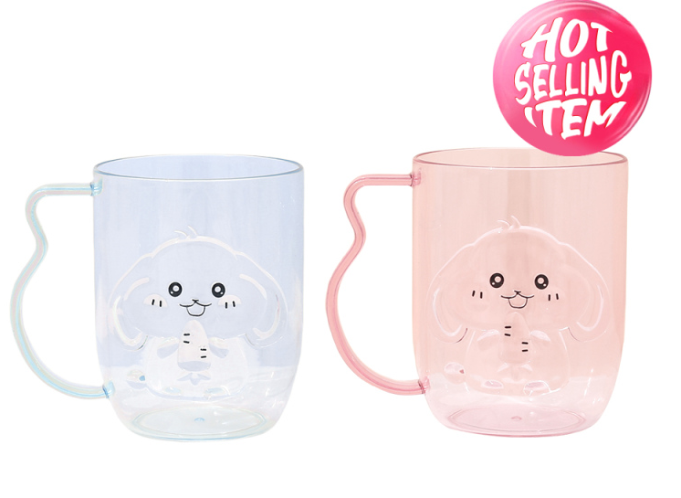 Funny Embossed Clear Mouthwash Cup