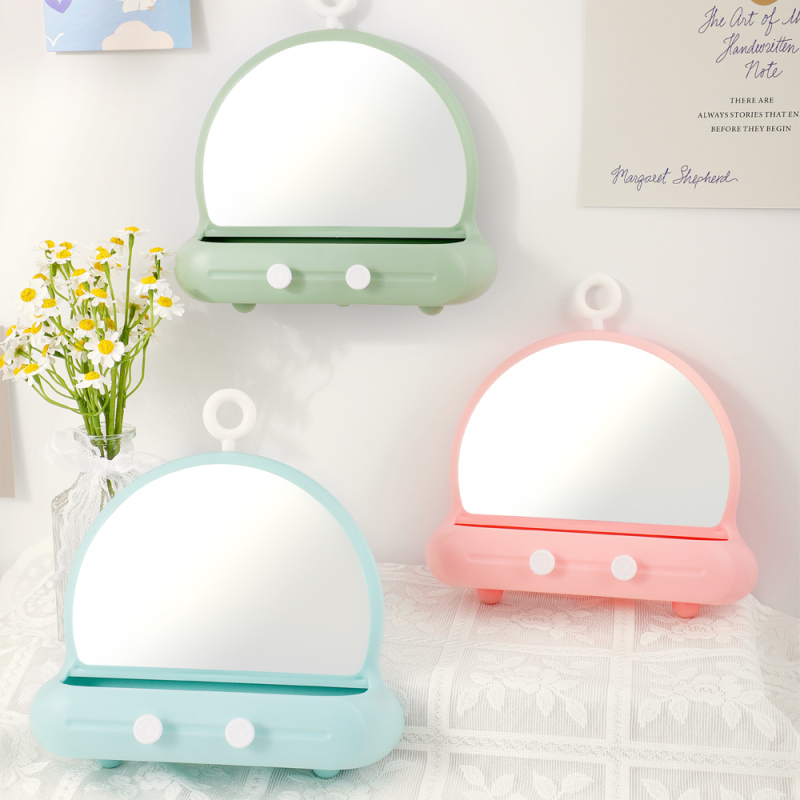 Desktop 3-in-1 Hanging Storage Mirror