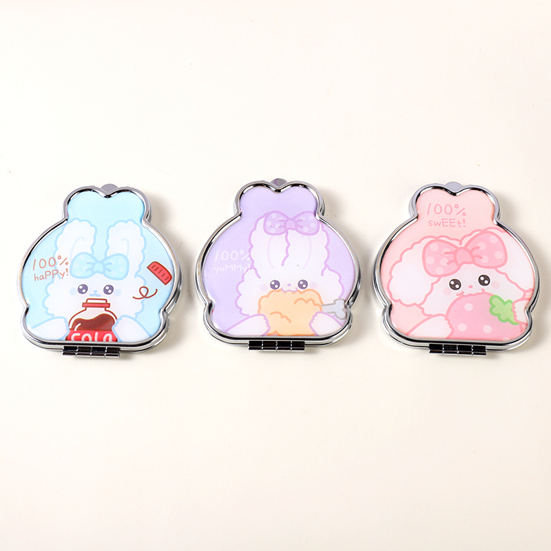 Bunny Head Epoxy Portable Mirror