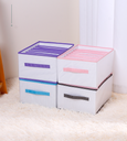 Large Fabric Underwear Storage Bin with 9 Compartments