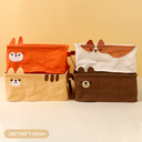 Side Ears Animal Series Square Fabric Storage Organizer with 9 Compartments