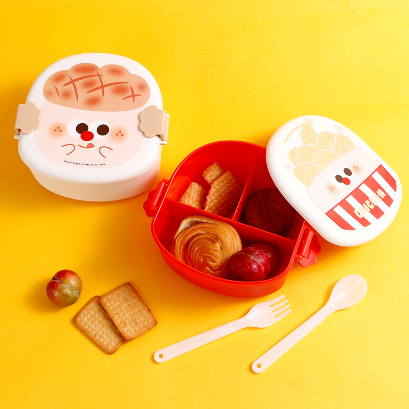 Dessert House Fried Chicken Lunch Box with Spoon and Fork