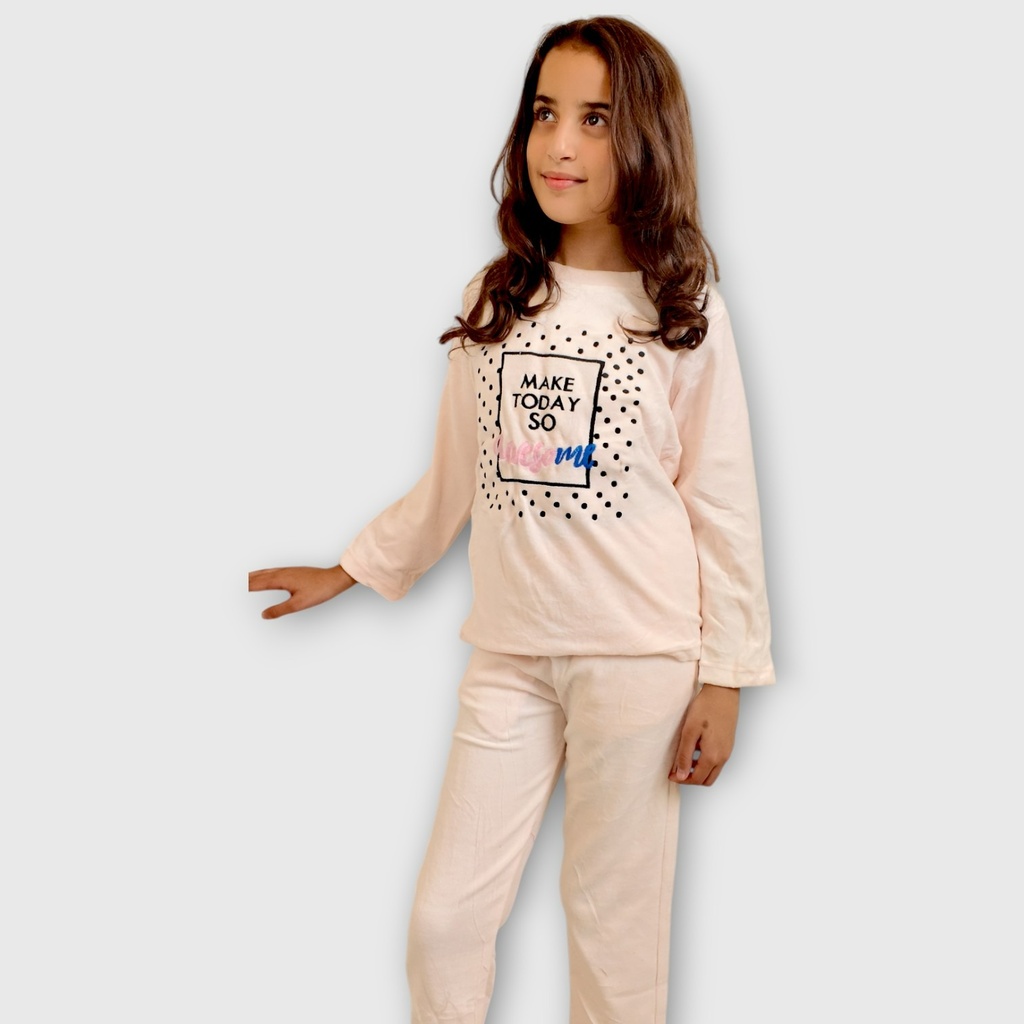 Girls' Fleece Pajamas - Make Today So Awesome