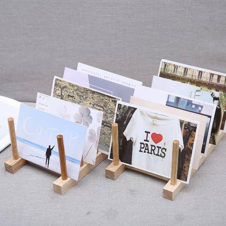 (International) 5 Slots Wooden Photo Frame Display Stand