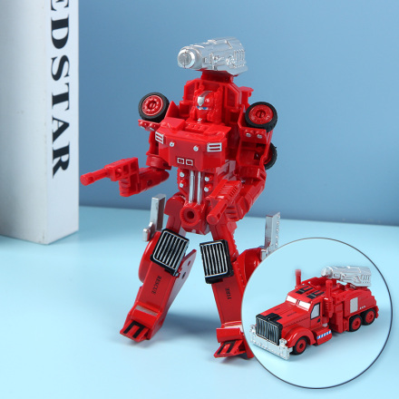 Firefighting Robot and Car Two-Form Toy(Concrete Mixer)SY6278A-3