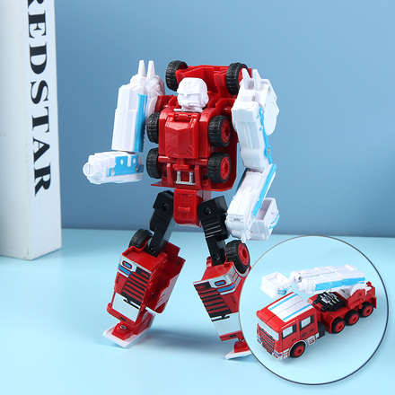 Firefighting Robot and Car Two-Form Toy(Crane)SY6278A-4
