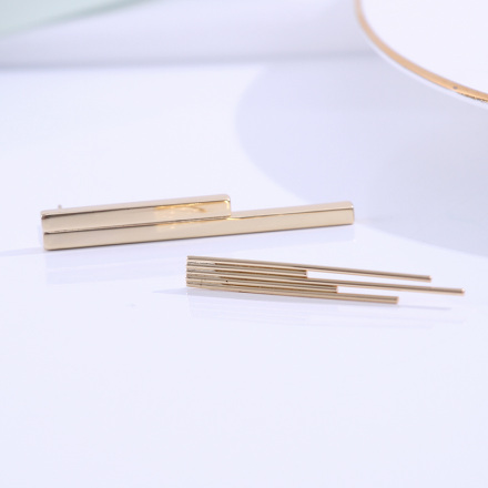 925 Silver Needle Straight Earrings