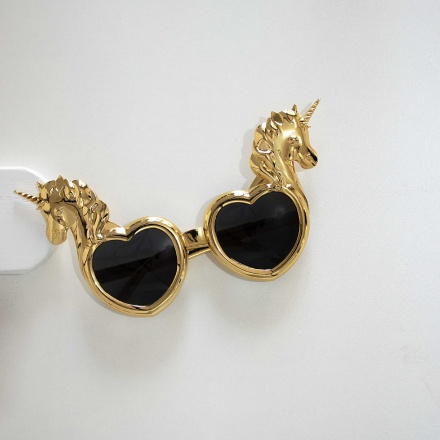 Golden Unicorn Party Glasses