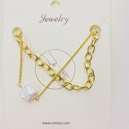 Simple Special-shaped Freshwater Pearl Bracelet