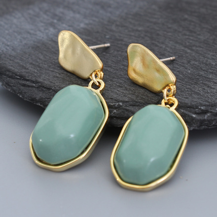 925 Silver Needle Geometric Earrings