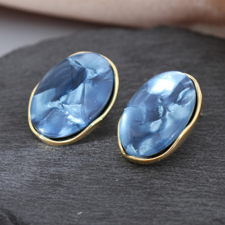 Oval Acrylic Earrings