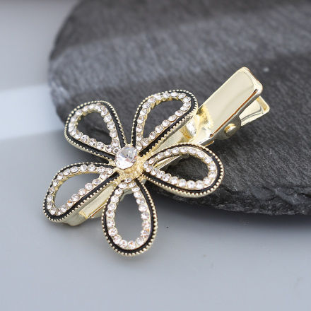 Rhinestone Flower Hair Clip