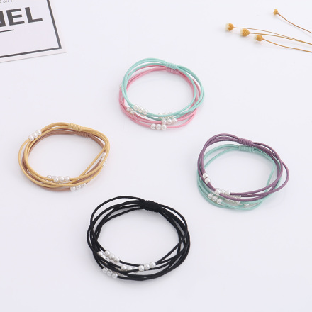 Simple Beads Hair Rope Set