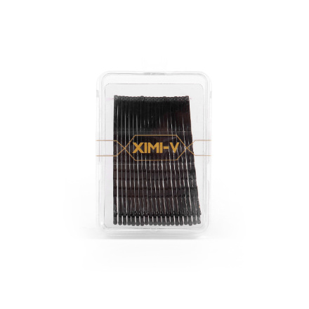 Square Box Black Hair Clips（20 Count）