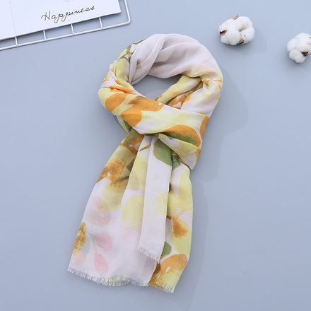 Refreshing Leaf Green Scarf for Spring and Autumn(Yellow Green)