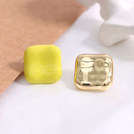 Simple Square Paint Earrings