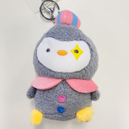 Pink Gray Pengiun Doll Decoration