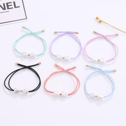 Stylish Beads Hair Ropes 2PCS